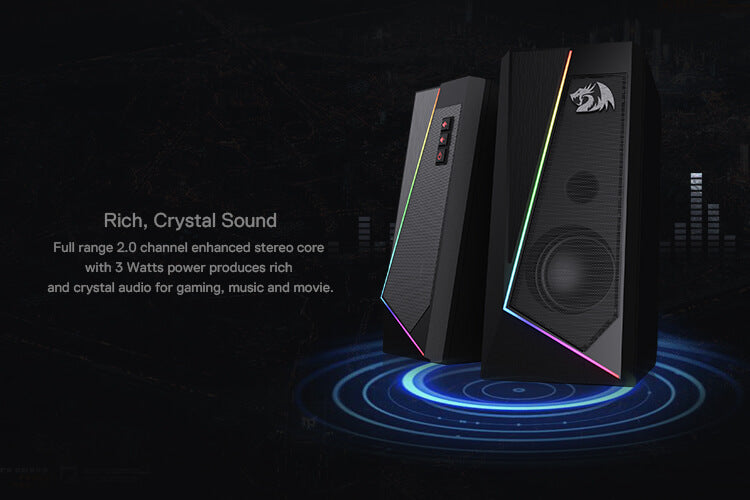 redragon gaming pc speakers