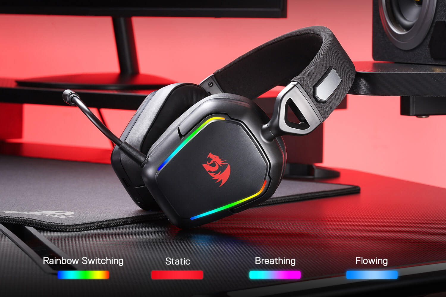 Redragon H868 3-Mode Wireless RGB Gaming Headset