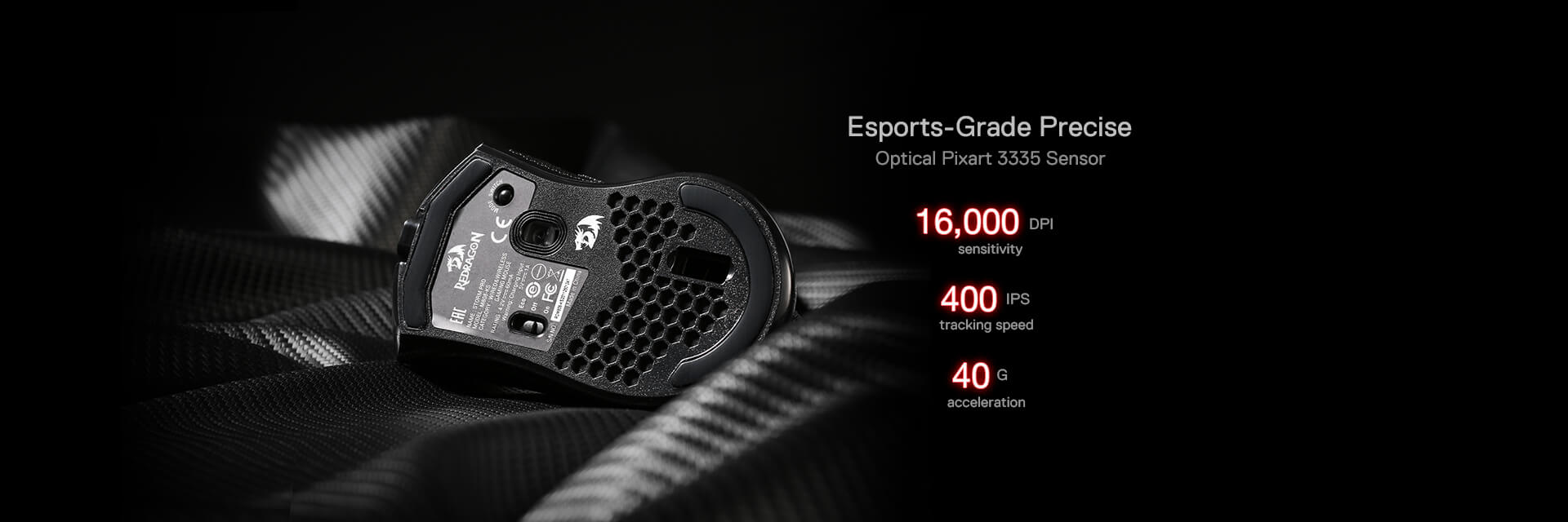 Redragon M808 Storm Pro RGB Wireless Gaming Mouse