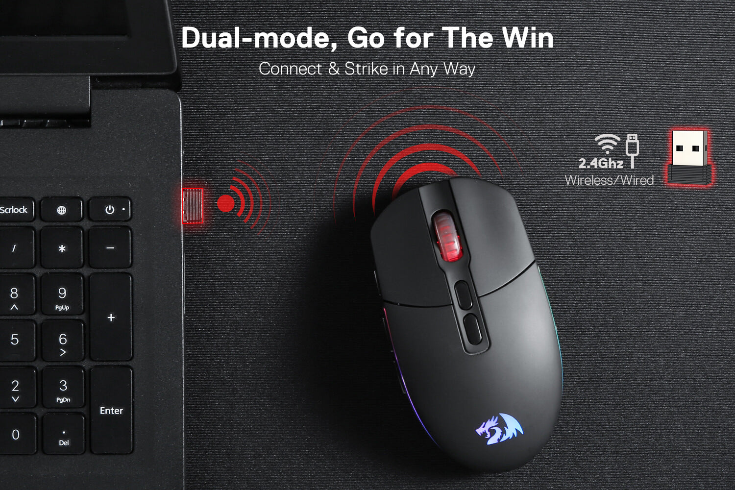 Redragon M719 Pro Wireless Optical Gaming Mouse
