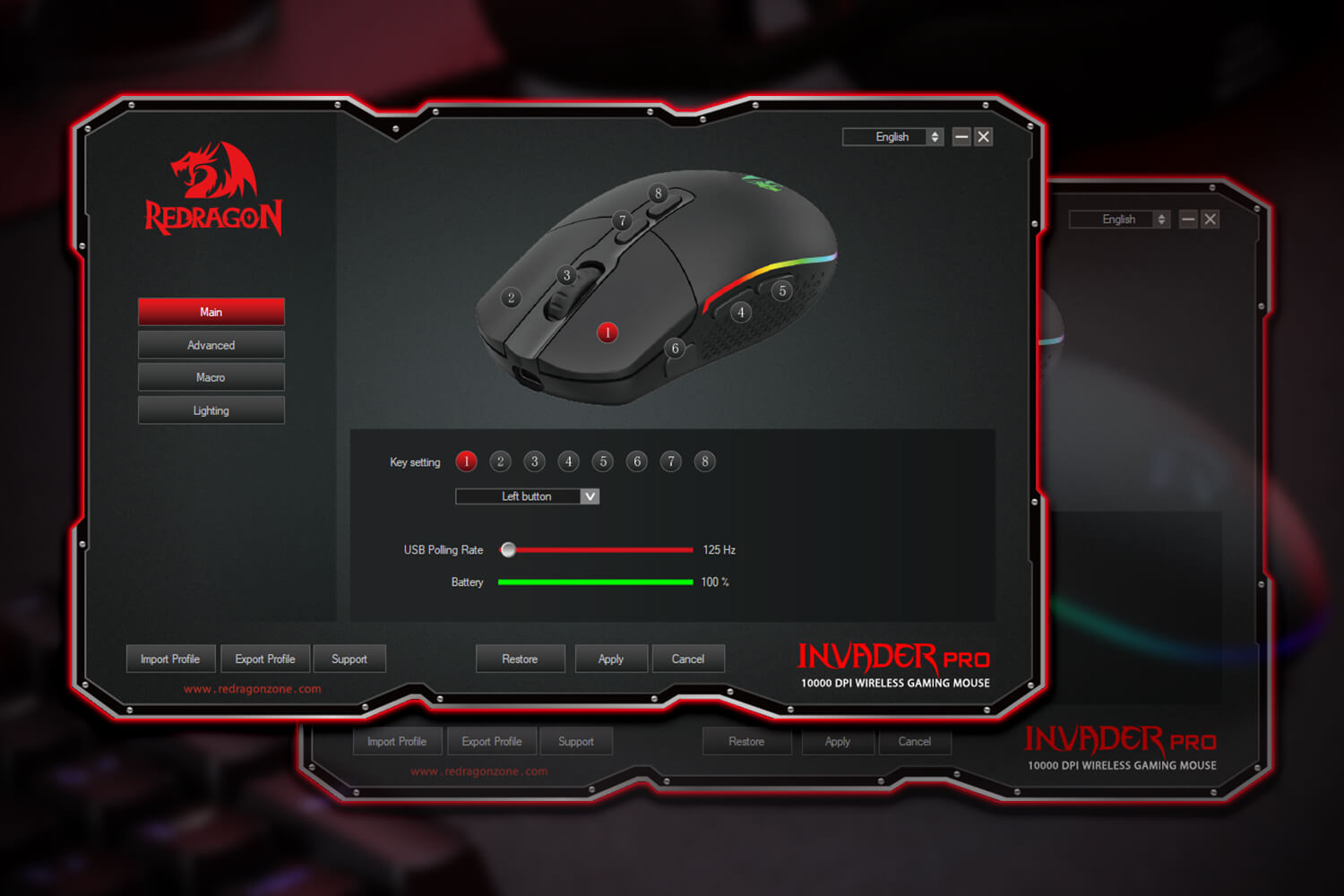 Redragon M719 Pro Wireless Optical Gaming Mouse