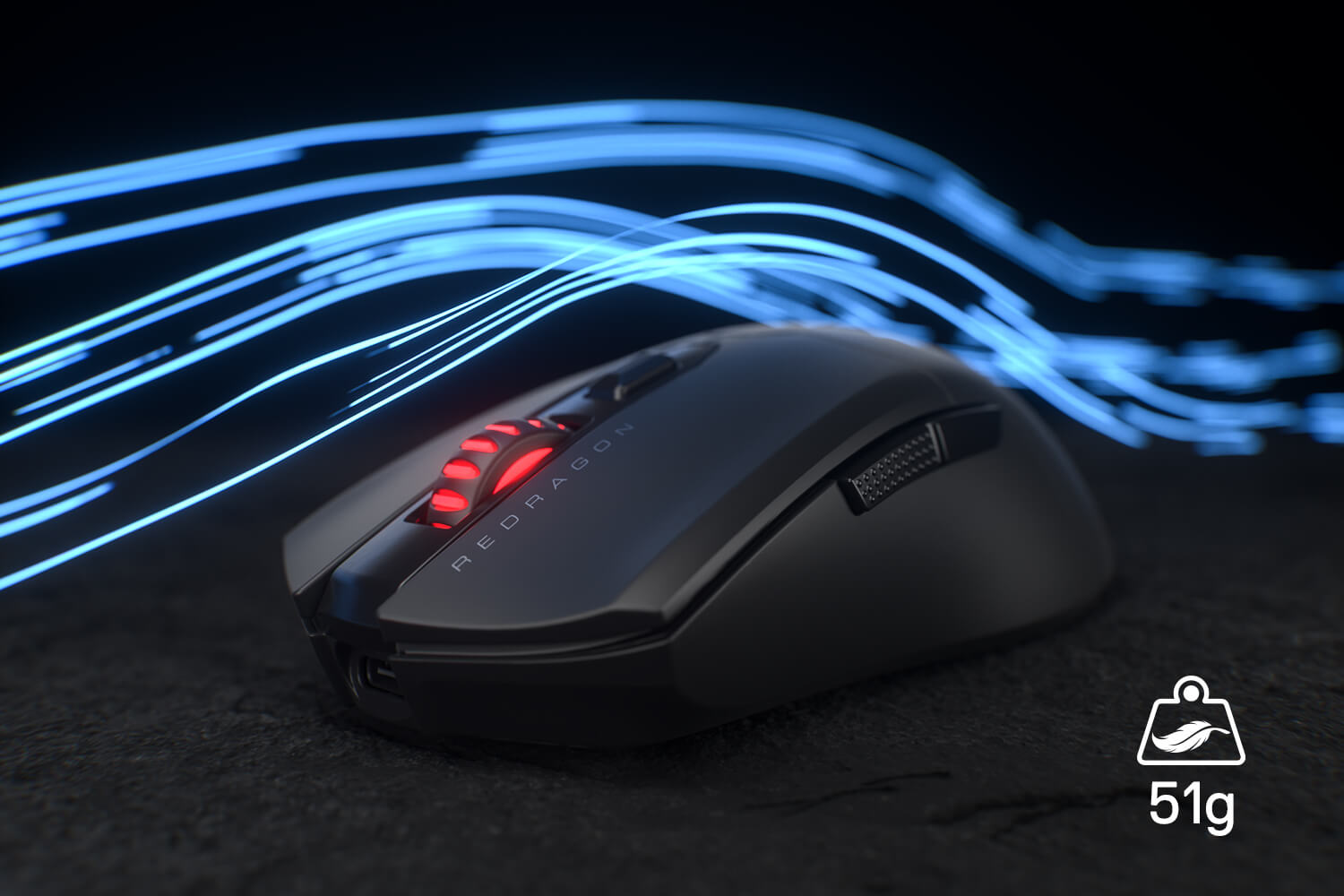 26000 DPI Optical Gamer Mouse with 6 Programmable Buttons & 5 Backlit Modes