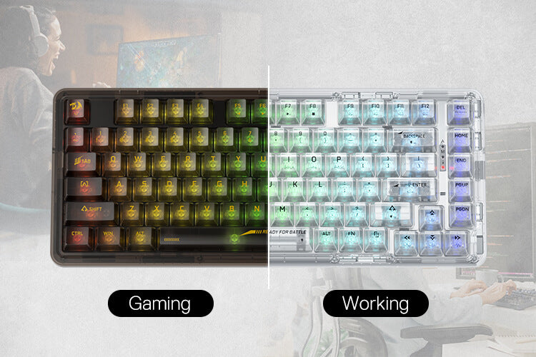 Redragon K649 PRO 78% Wireless Gasket RGB Gaming Keyboard