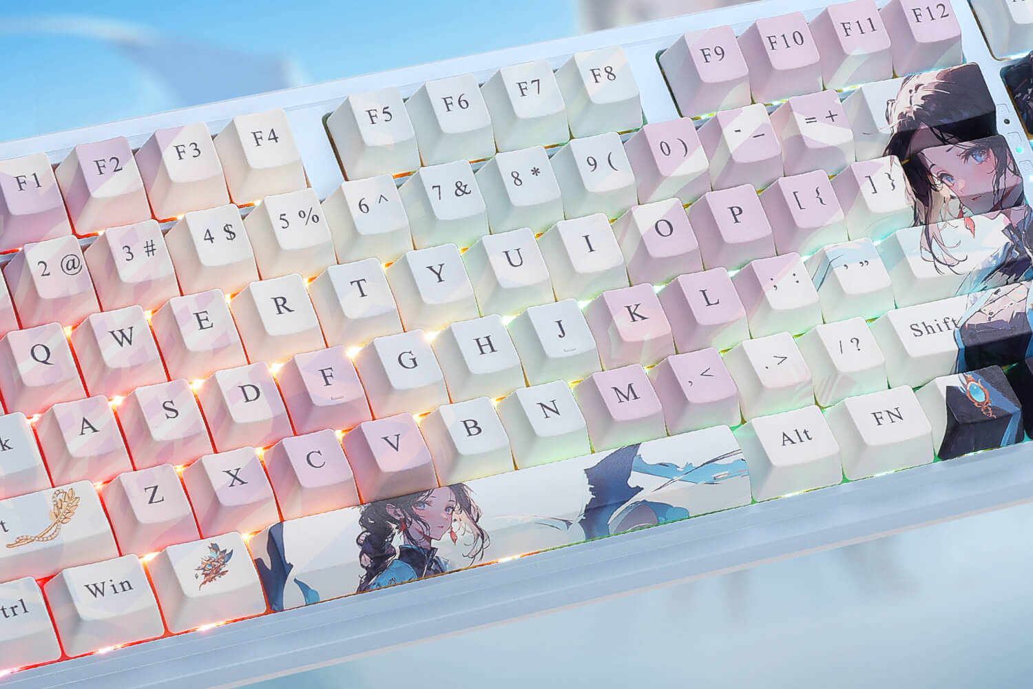 redragon anime character-themed keycaps