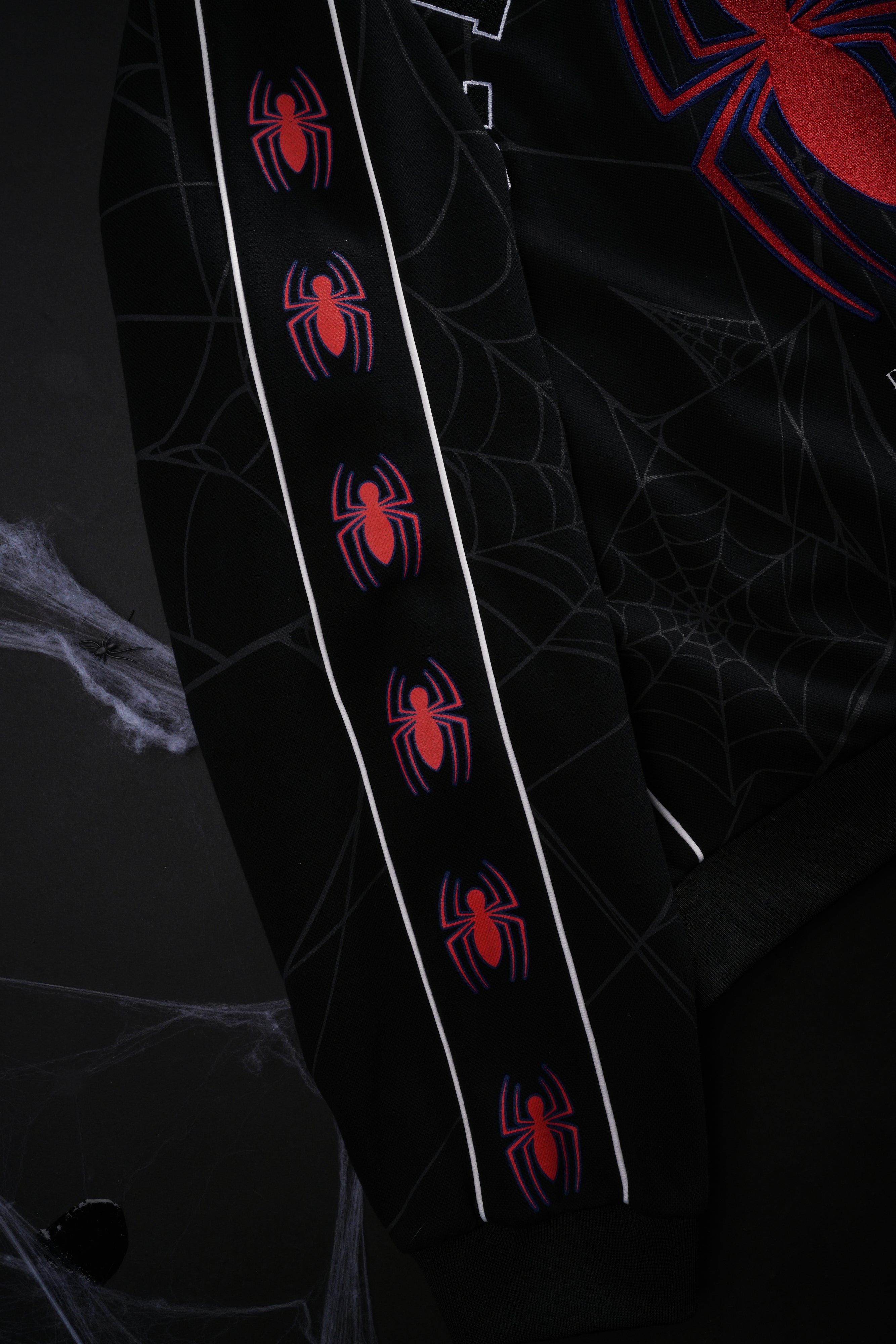 Spider Chaos Civil Track Jacket in Black