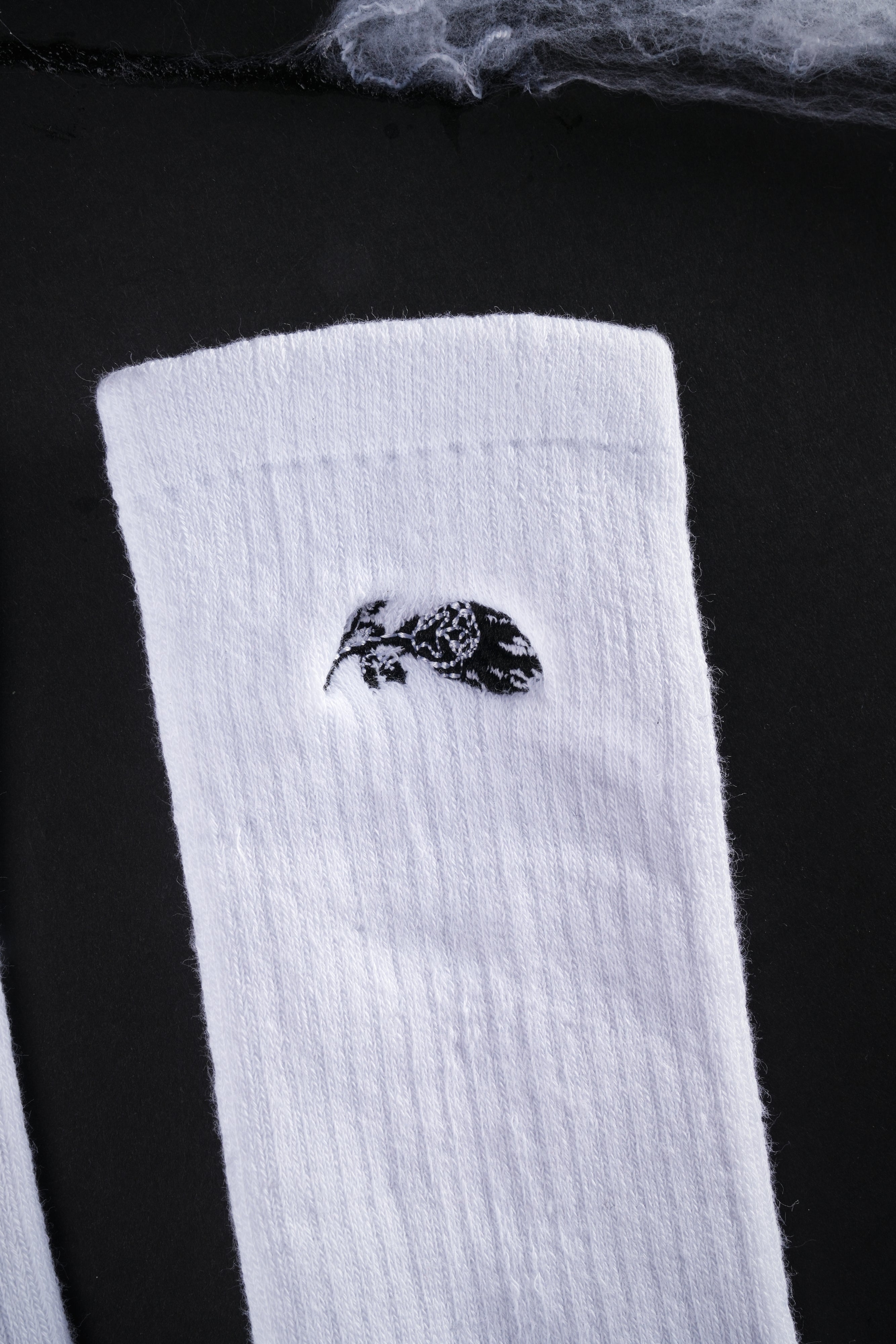 NY Tag Socks in White