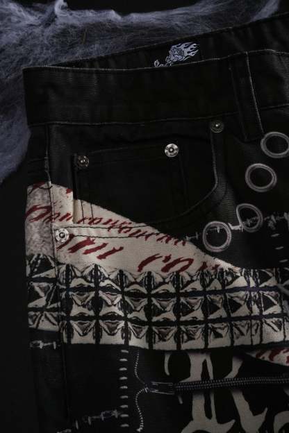 Krust Through Raw Baggy Pants in All Over Print