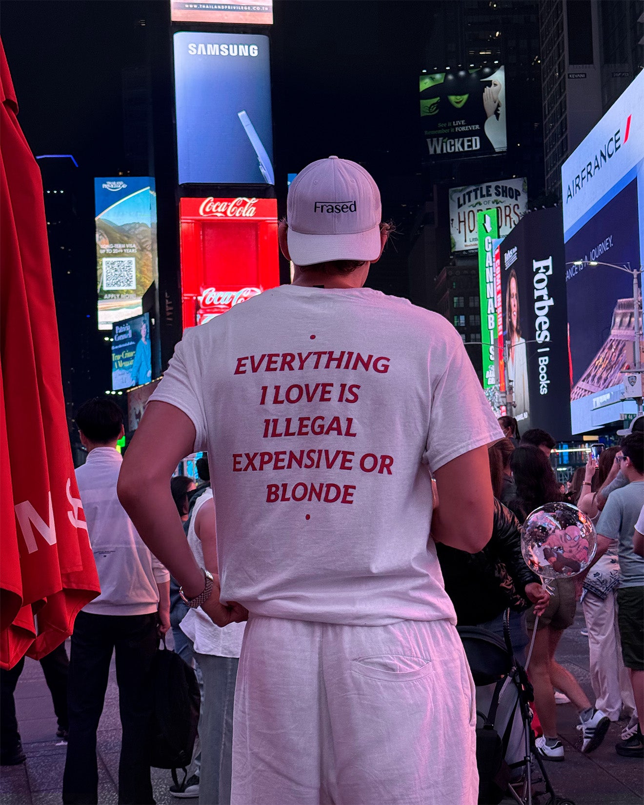 EVERYTHING I LOVE IS ILLEGAL, EXPENSIVE OR BLONDE