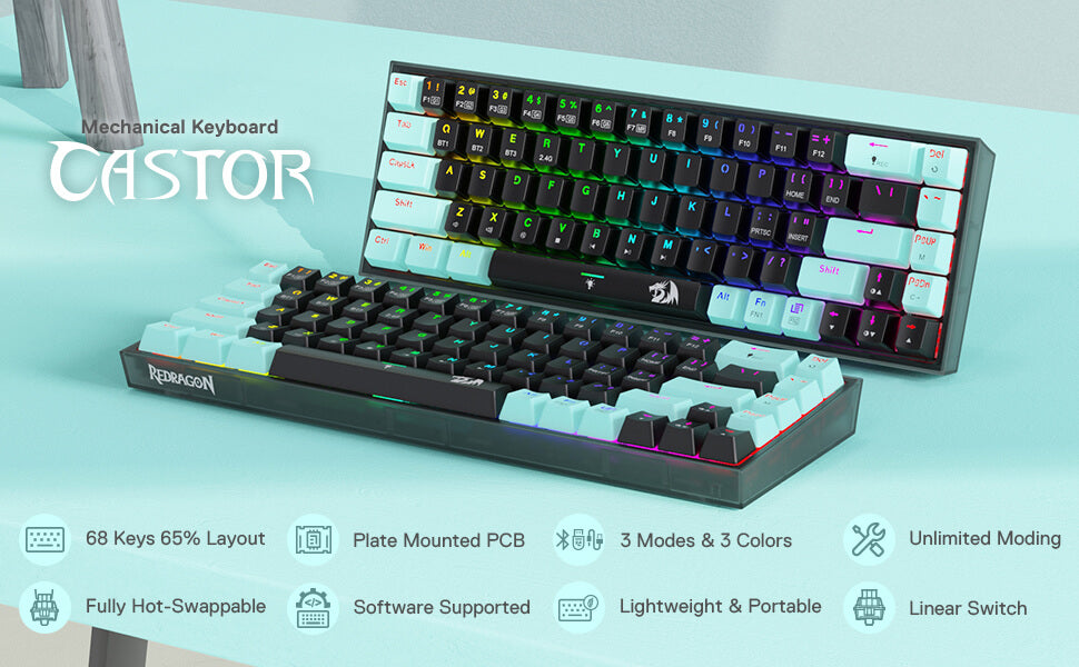 green keyboard