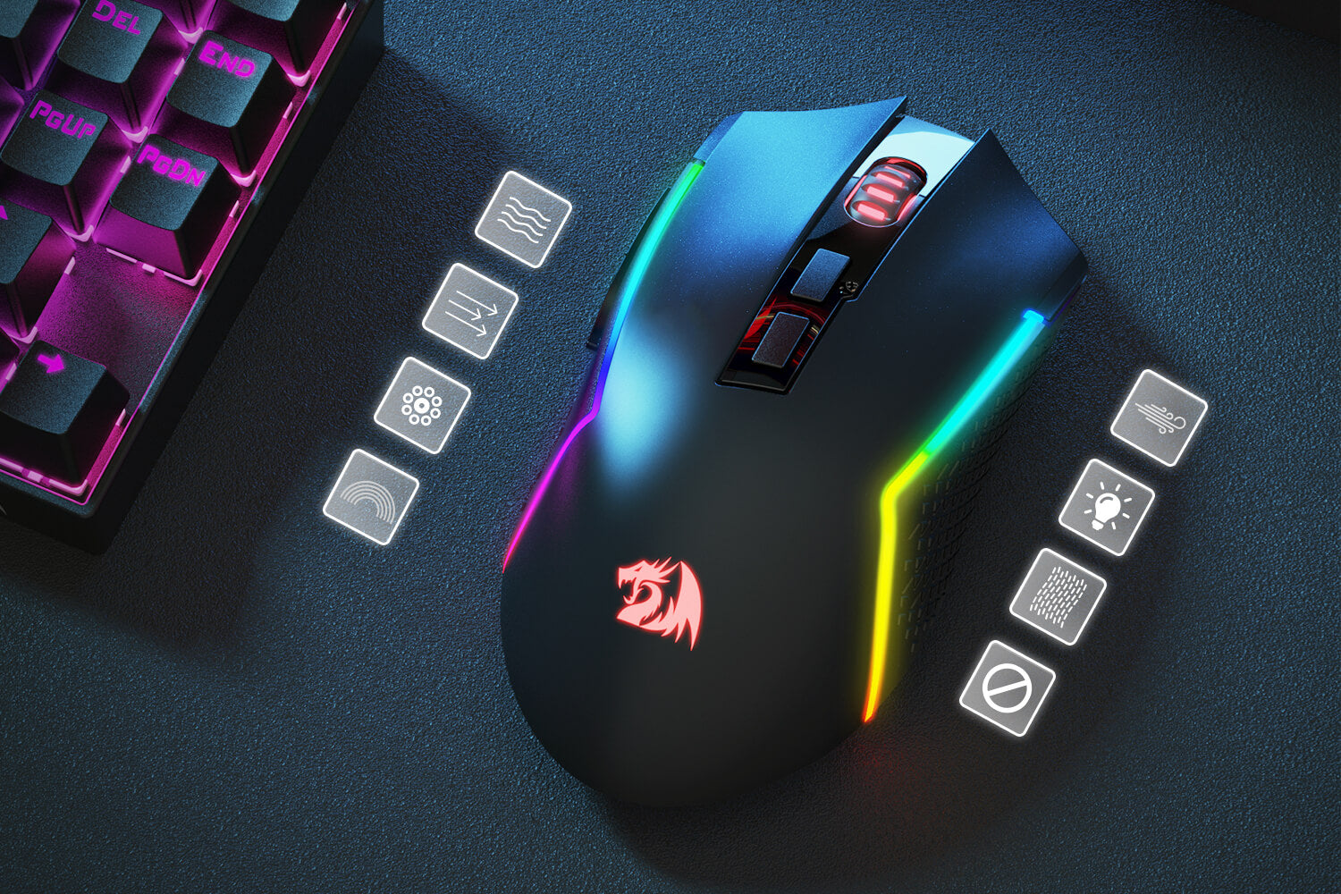 Redragon M693 Wireless Bluetooth Gaming Mouse