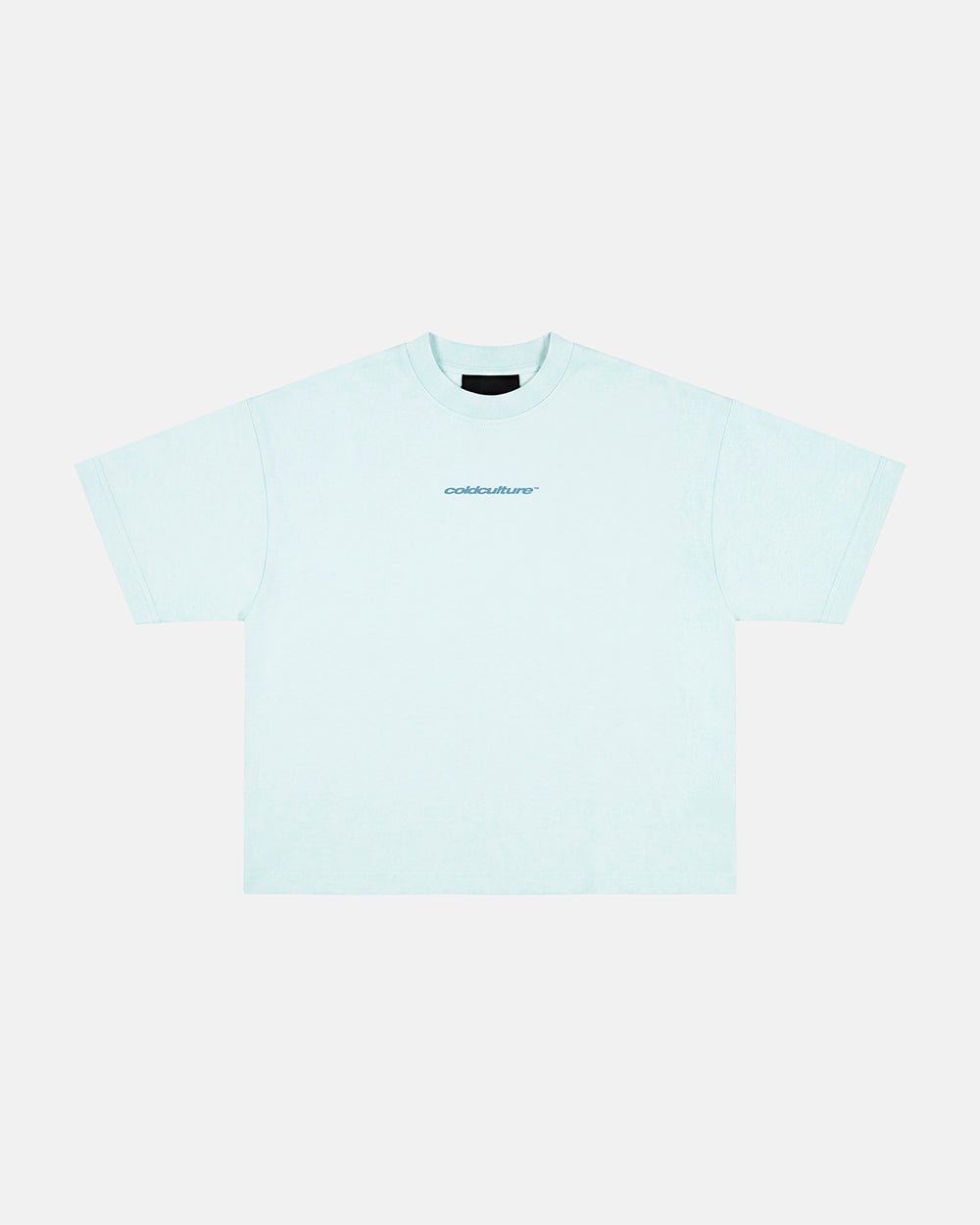 DISTRESS CURVED TEE BLUE