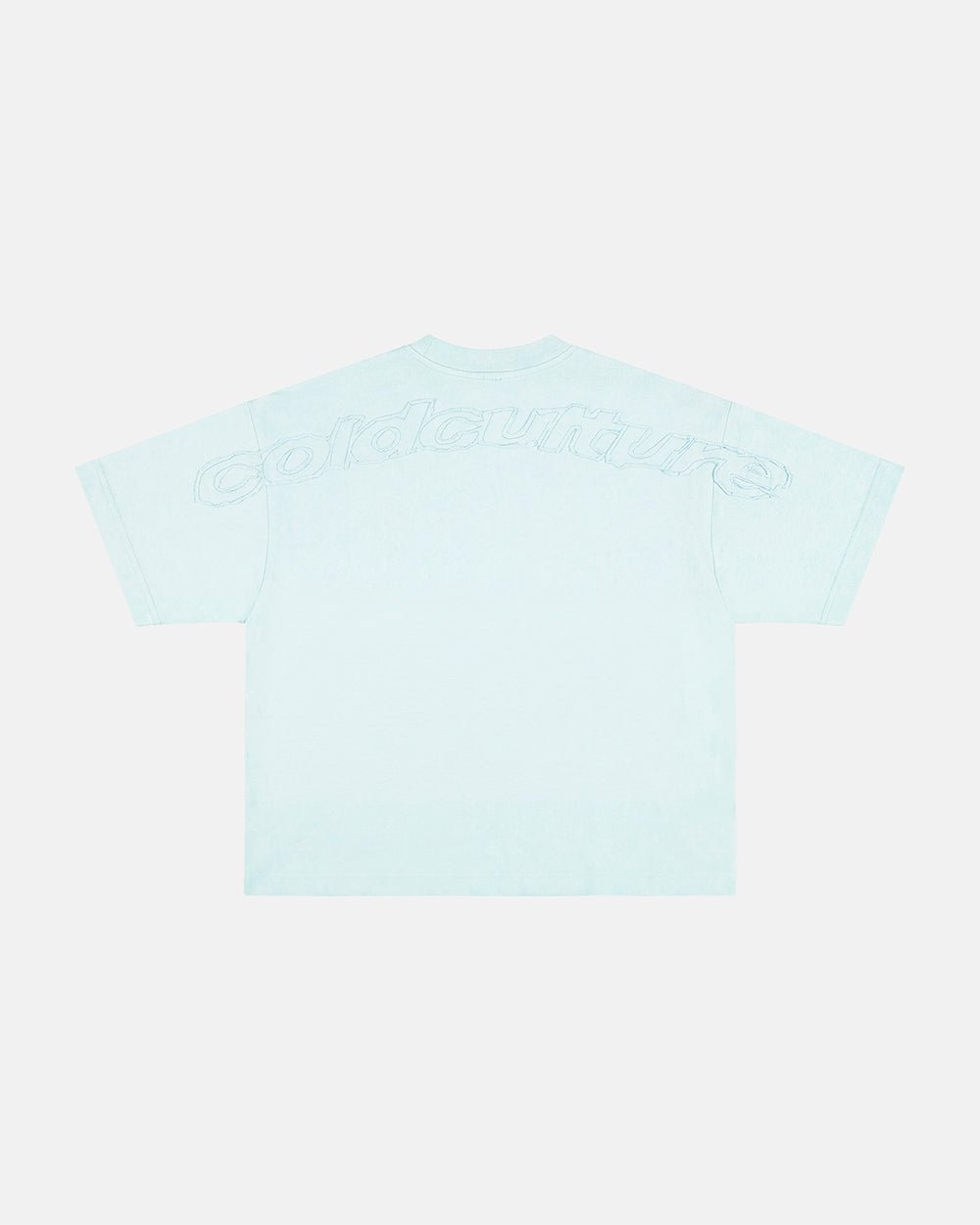 DISTRESS CURVED TEE BLUE