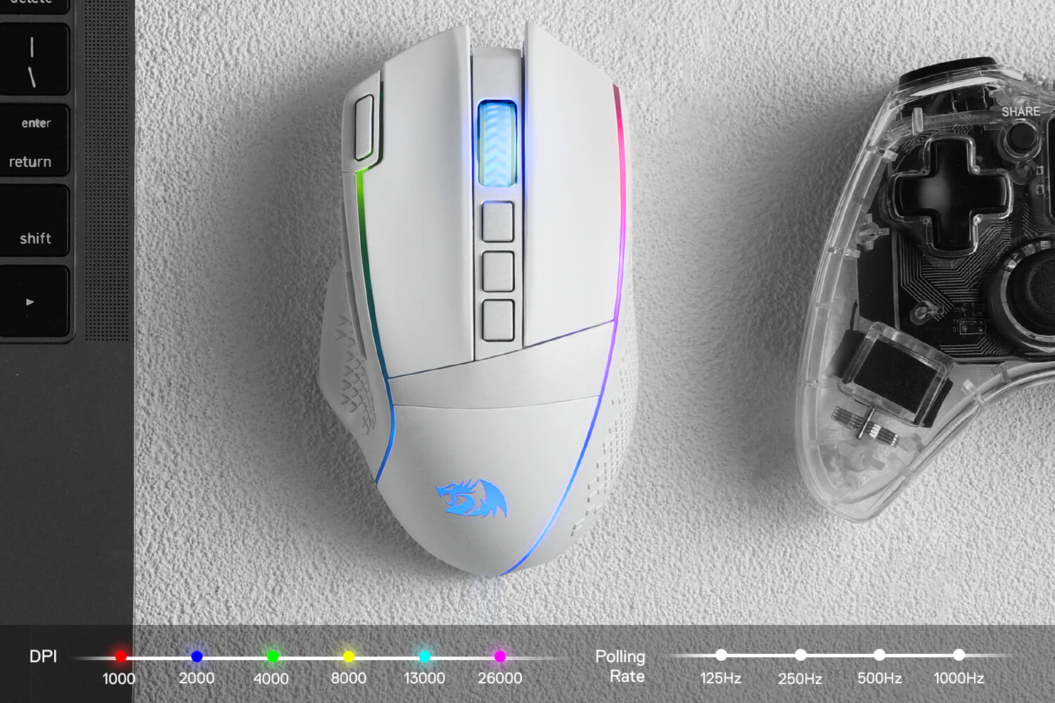 26000 DPI 3-Mode Gamer Mice