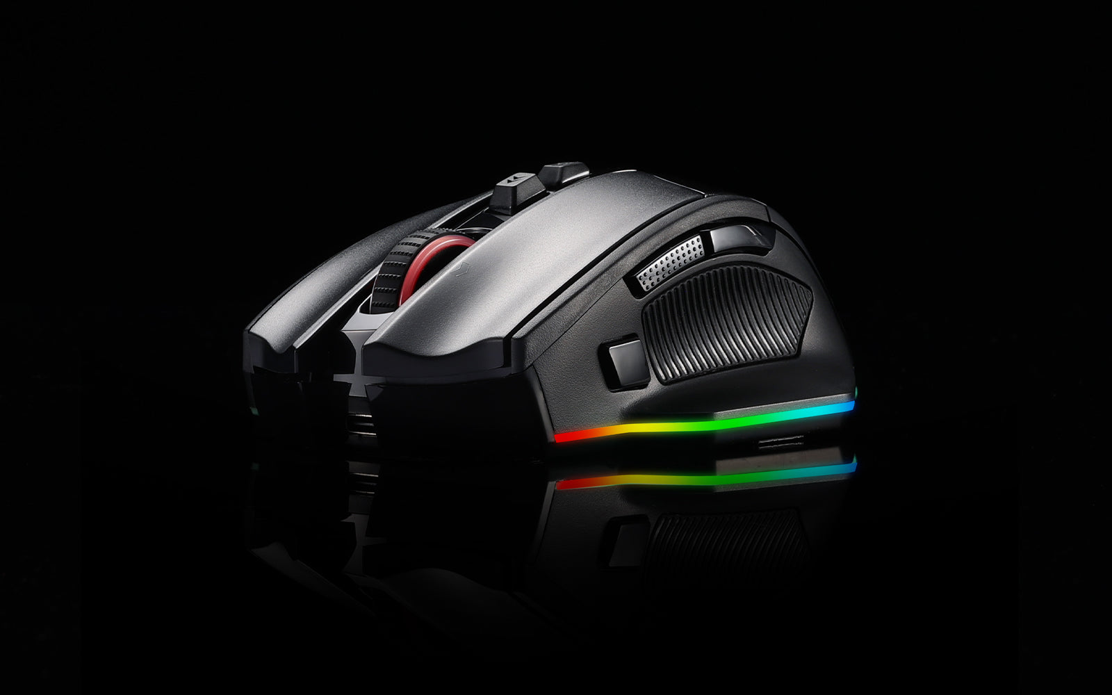 Redragon M813 PRO 3-Mode RGB Gaming Mouse with 4D Dual Mode Scroll Wheel, Optical Ergonomic Gamer Mouse with Max 26,000DPI, Pro Precision Sensor 3395, 7 Macro Buttons, Software Supported