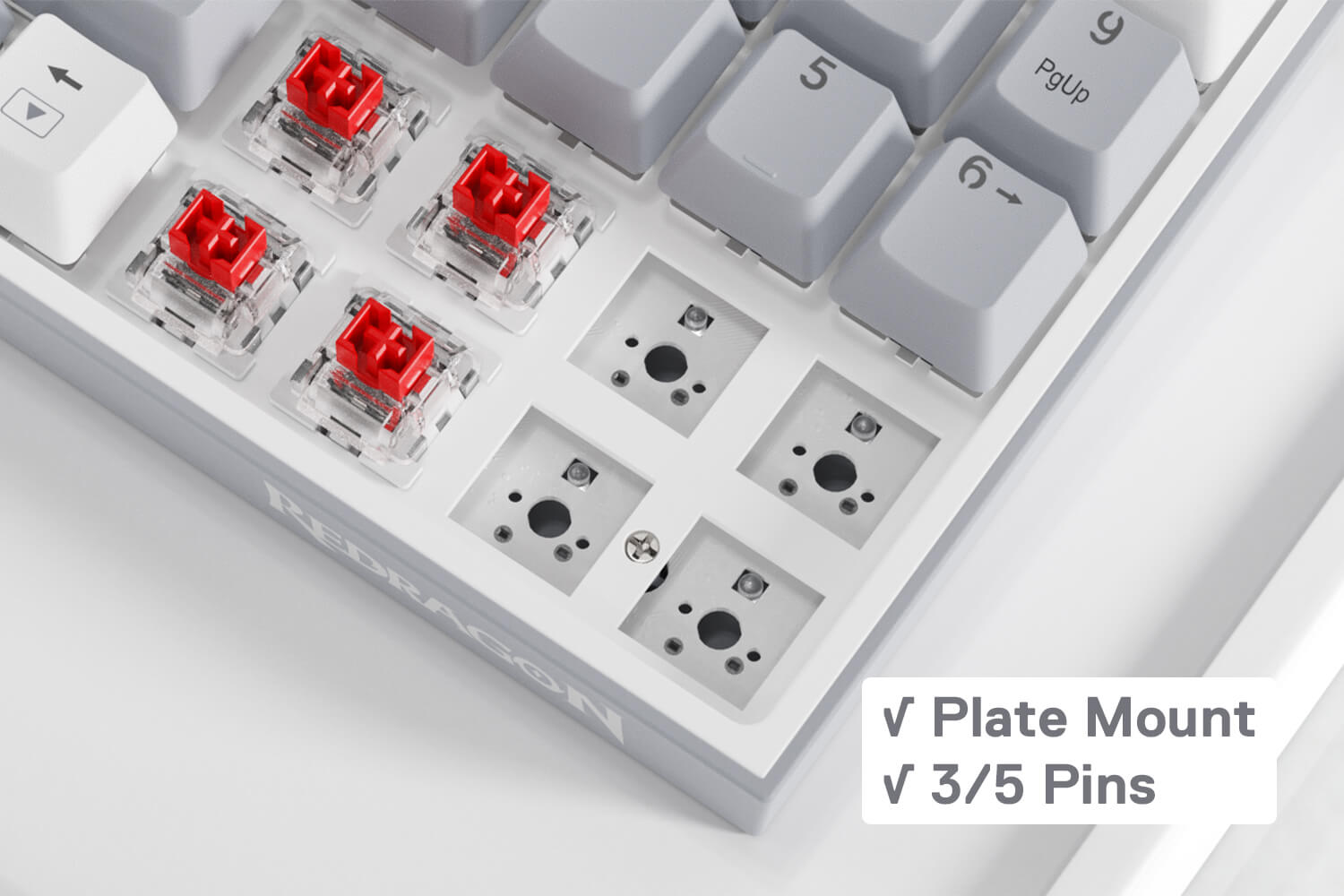 Redragon K628 Pollux 75% Wired RGB Gaming Keyboard