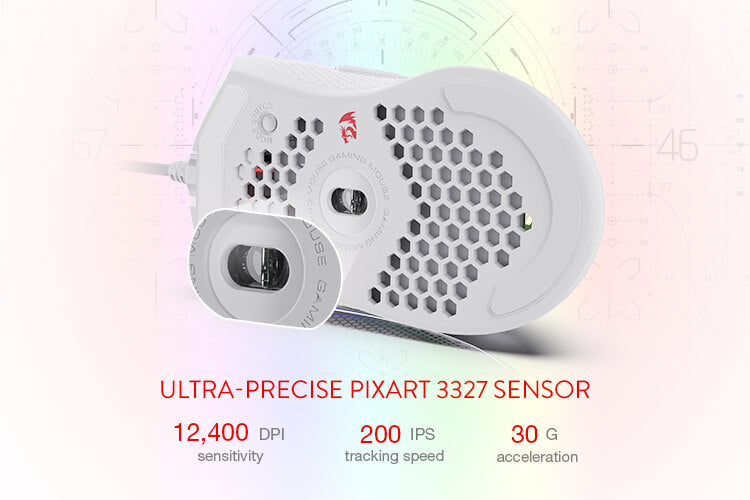 redragon white gaming mouse