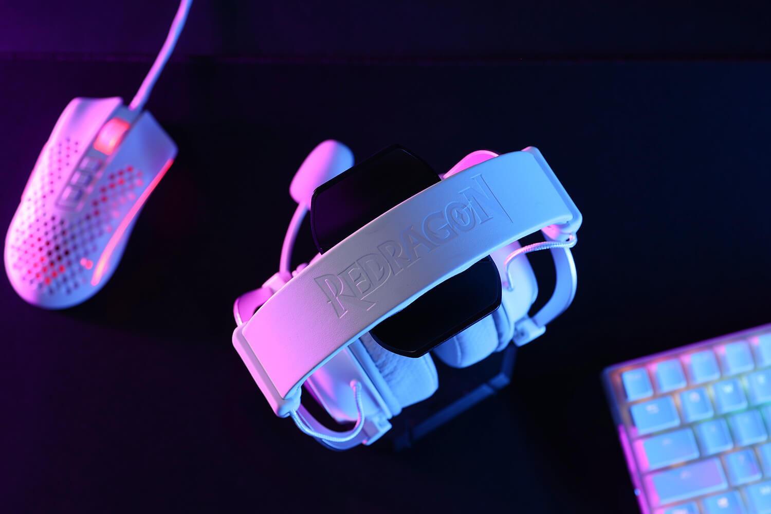 Redragon H510 Zeus-X RGB White Wired Gaming Headset - 7.1 Surround Sound