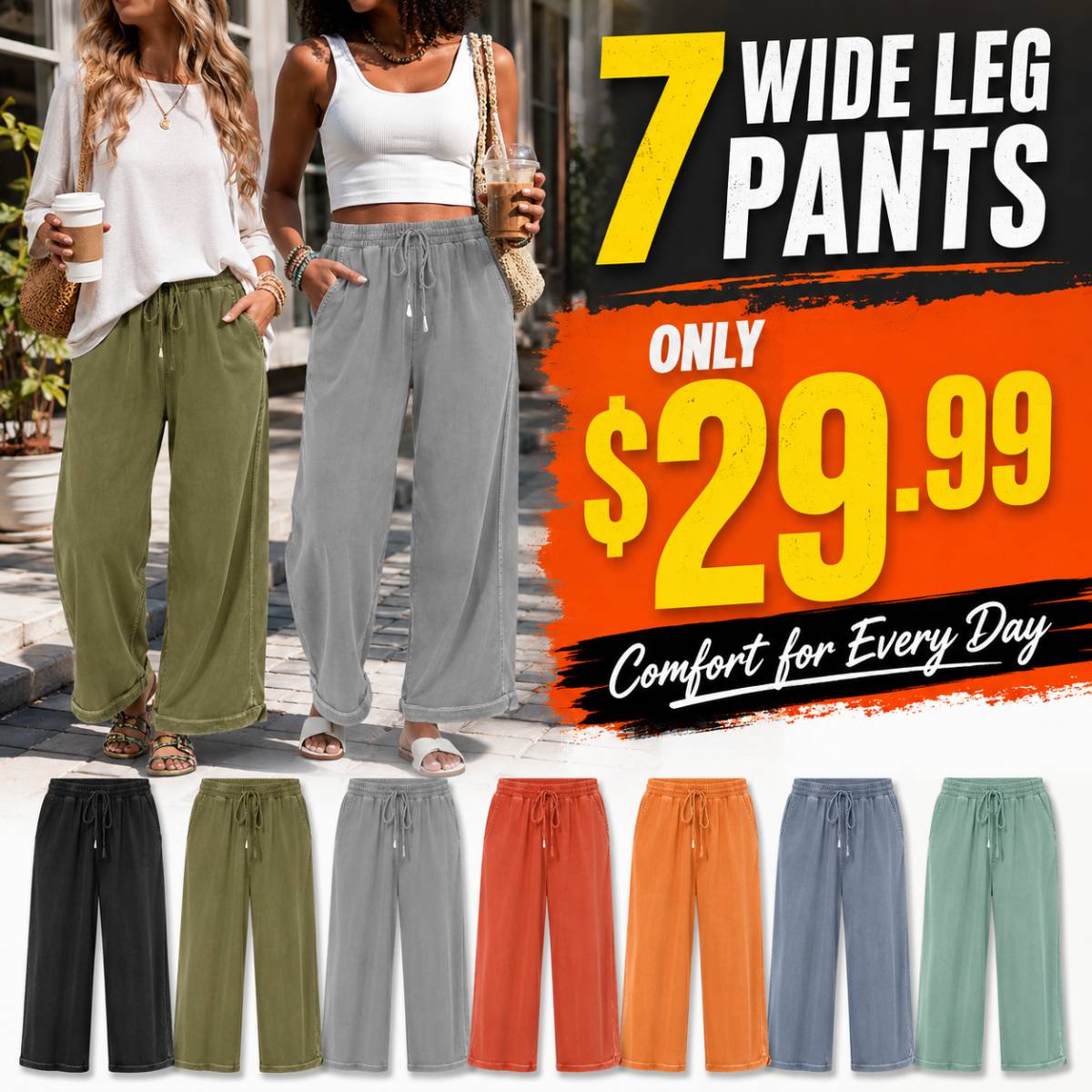 Women's Casual Wide Leg Sweatpants