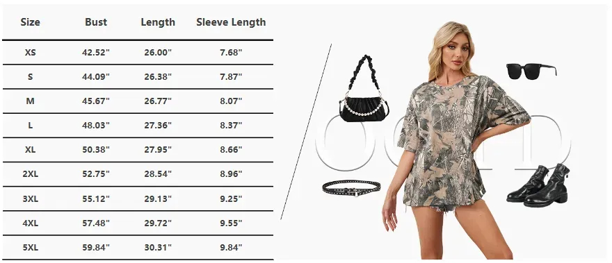 Unisex Oversized Camo Shirts for Women and Men