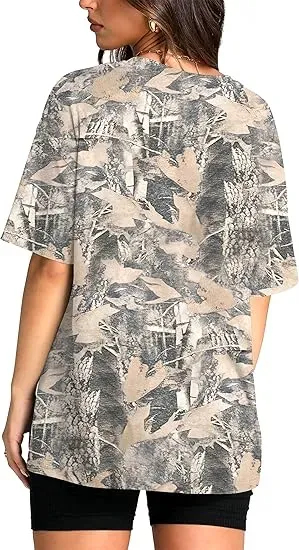 Unisex Oversized Camo Shirts for Women and Men