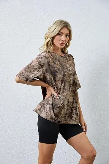 Unisex Oversized Camo Shirts for Women and Men