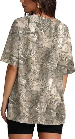 Unisex Oversized Camo Shirts for Women and Men