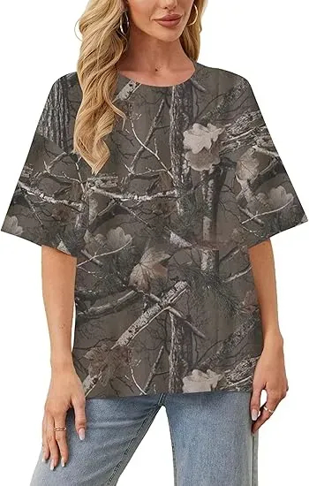 Unisex Oversized Camo Shirts for Women and Men