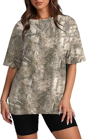 Unisex Oversized Camo Shirts for Women and Men