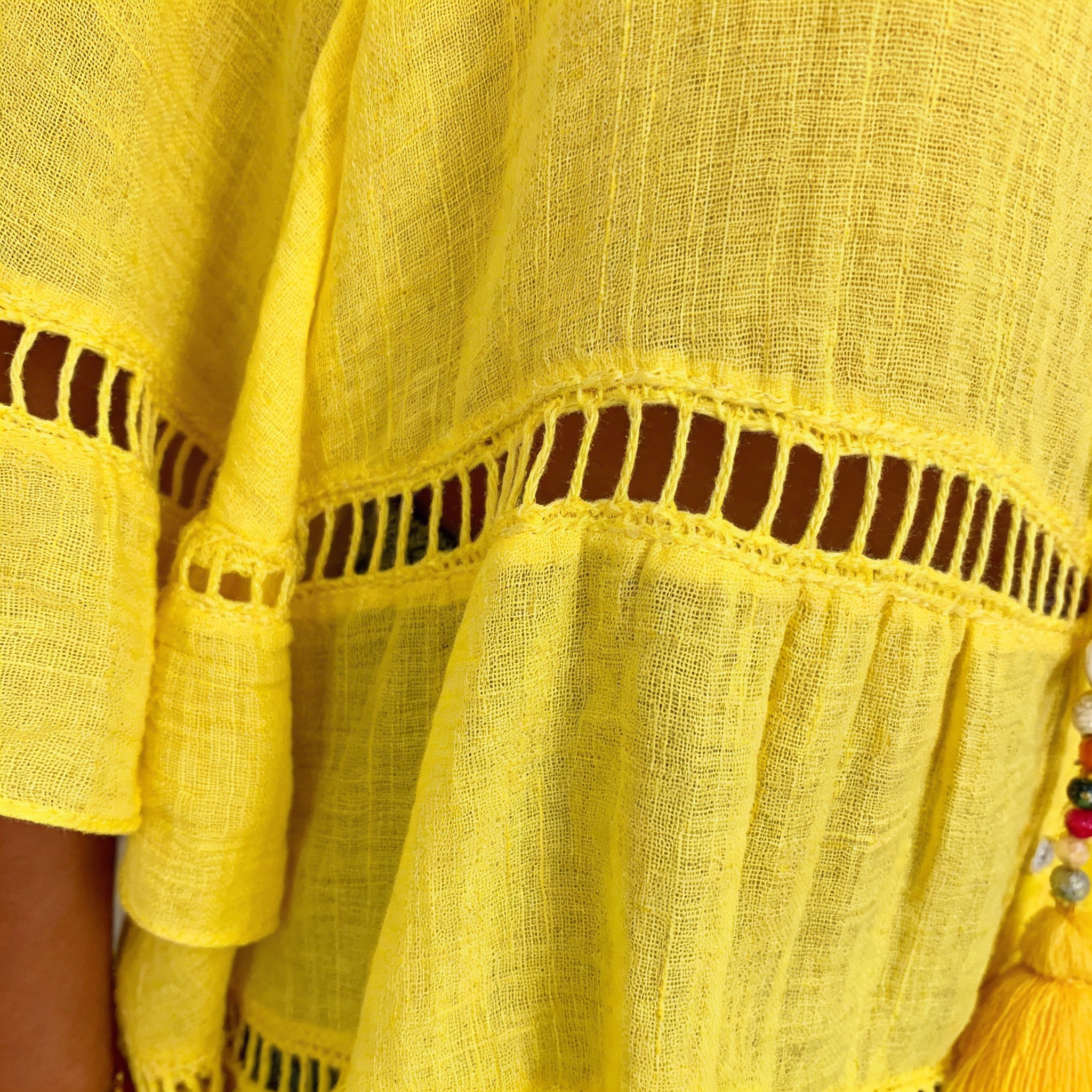 Dress styled for versatility, day to evening