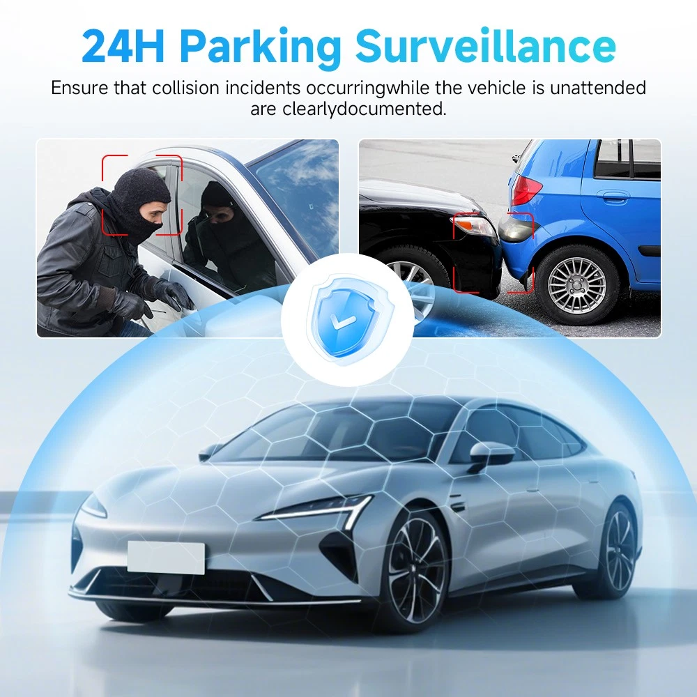 360 4 Channel 1080P HD Car Dash Cam Front and Rear Inside Left Right +Cam +Wifi