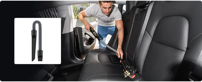 Product Introduction of Fanttik Slim V8 Mate/V8 Apex/V10 Apex Cordless Car Vacuum High Power, 12000Pa/30AW, RobustClean Mini Vacuum with Flexible Hose and Pet Brush, 2H Fast Charge, Portable Vacuum for Car Interior Home Cleaning Cleaner Automotive 11