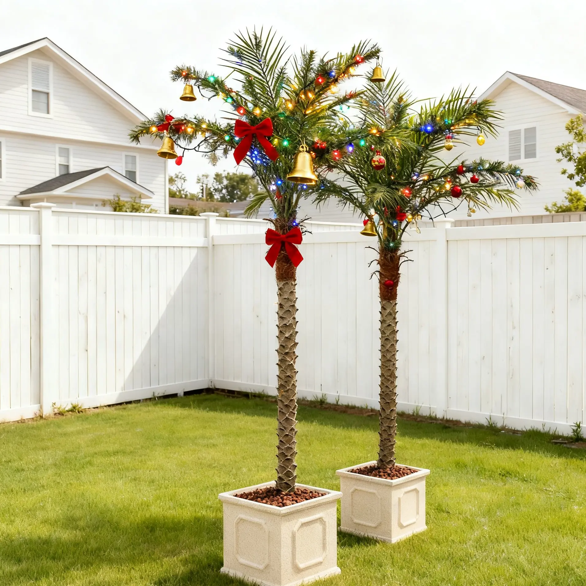 7/8/9FT Realistic Artificial Palm Tree for Courtyard