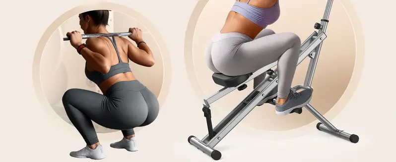 Product Introduction of Flybird Squat Fitness Machine , Ride & Rowing Motion for Glutes, Thighs, Abs, and Leg Strength Training at Home, Foldable Core Trainer with 4 Resistance Levels,Whole Body Workout Machine with 330lbs Capacity 4