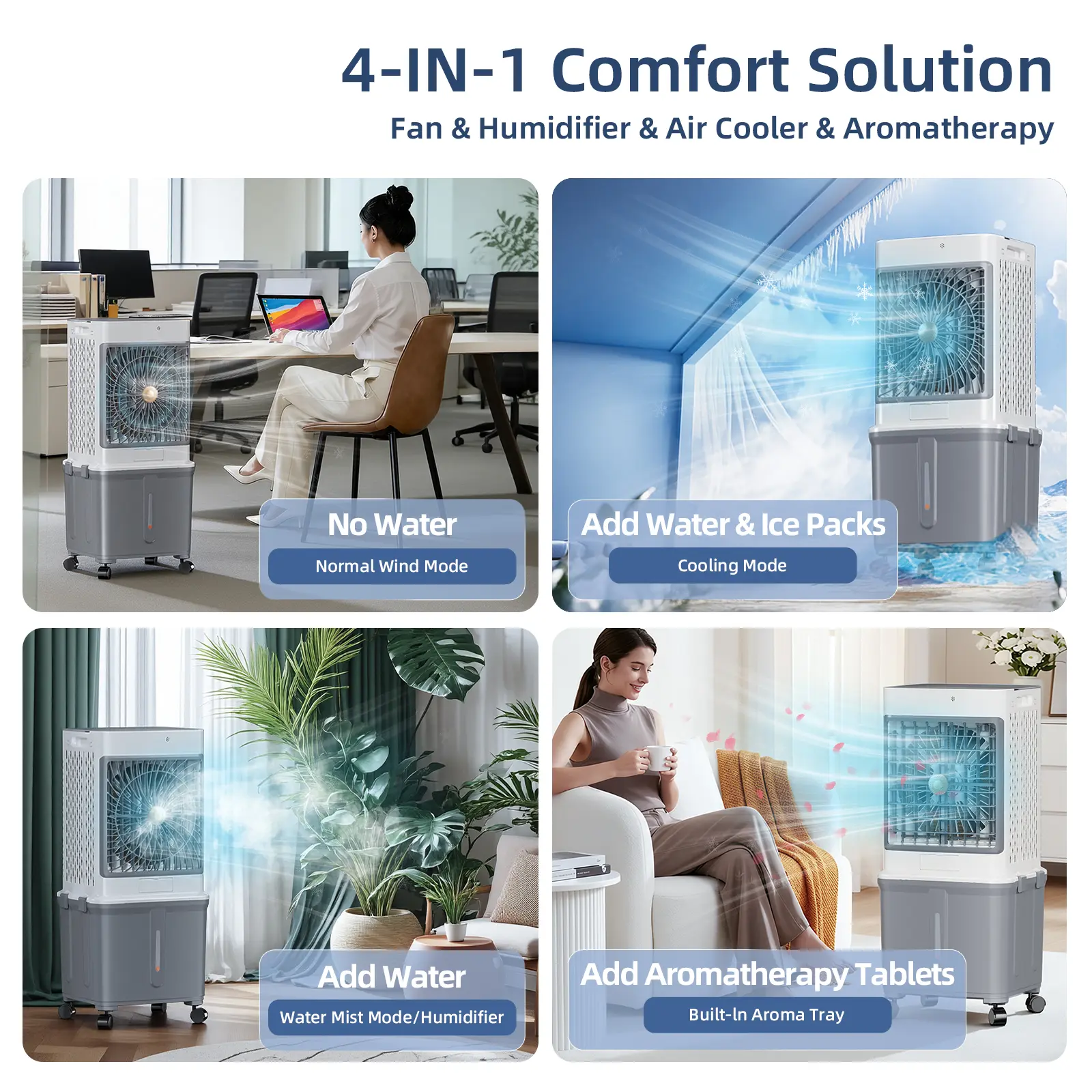 Air Cooler- 1200W Adjustable Power