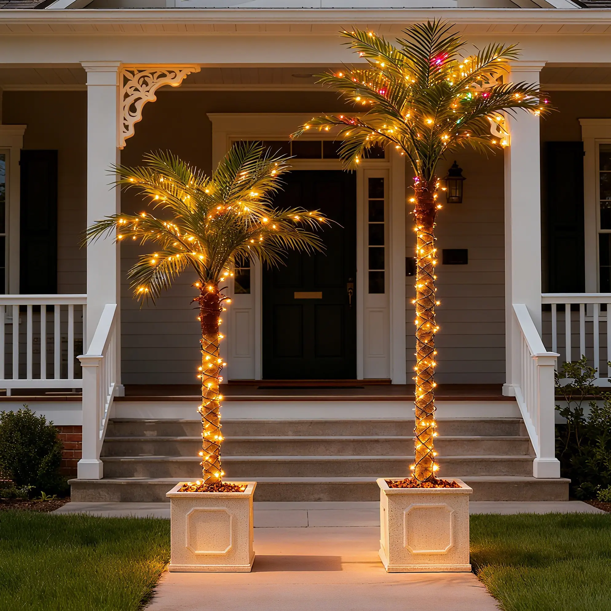 7/8/9FT Realistic Artificial Palm Tree for Courtyard