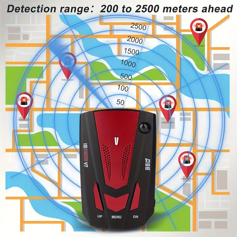 Product Introduction of 360 °   Advanced Car GPS and LiDAR Detector - 16 Frequency Bands, Voice Alerts, Instant Threat Detection, Enhanced Safety Features 3