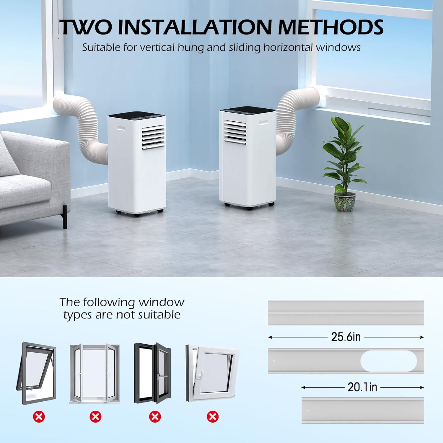 16,000 BTU Portable Air Conditioner with APP, 5-IN-1 Smart WiFi AC Unit Up to 750Sq.Ft with Built-in Cool, Dehumidifier & Fan Modes for Room&Office, 40dB Quiet, Sleep Mode, 24H Timer,Child Lock