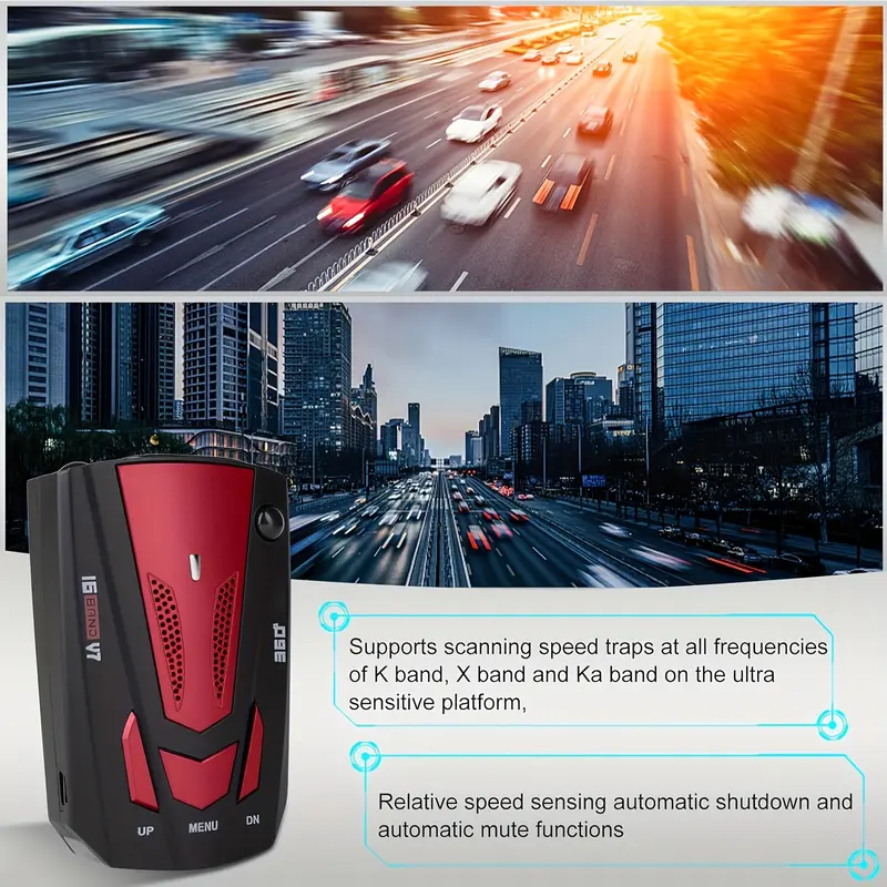 Product Introduction of 360 °   Advanced Car GPS and LiDAR Detector - 16 Frequency Bands, Voice Alerts, Instant Threat Detection, Enhanced Safety Features 4