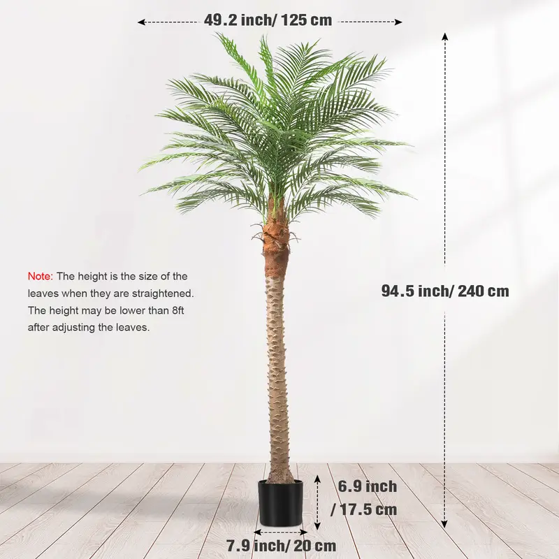 7/8/9FT Realistic Artificial Palm Tree for Courtyard