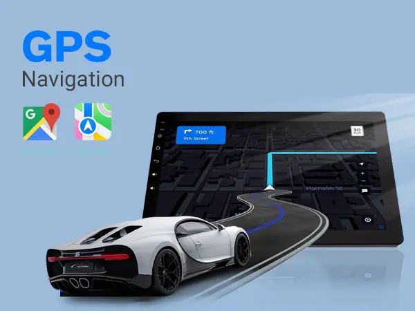 Product Introduction of 10.1" Rotatable Touch Screen Car Stereo Single Din - Android 13, Wireless CarPlay/Android Auto, 4-Core CPU, 2GB+32GB, GPS Navigation, Hi-Fi Sound, Bluetooth 4.2, AHD Backup Camera (Vertical Fit) 7