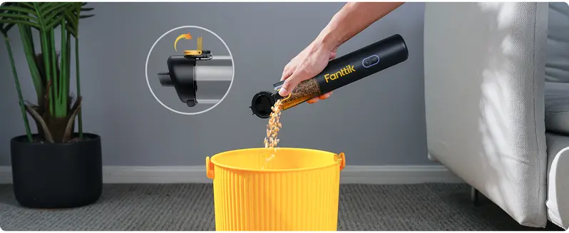 Product Introduction of Fanttik Slim V8 Mate/V8 Apex/V10 Apex Cordless Car Vacuum High Power, 12000Pa/30AW, RobustClean Mini Vacuum with Flexible Hose and Pet Brush, 2H Fast Charge, Portable Vacuum for Car Interior Home Cleaning Cleaner Automotive 9