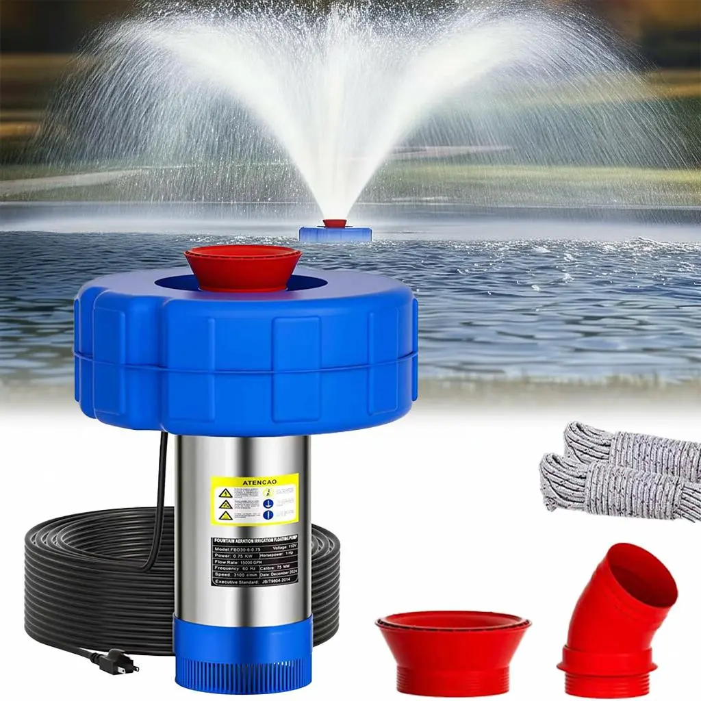 15000 GPH Pond Fountain Aerator - Dual Function