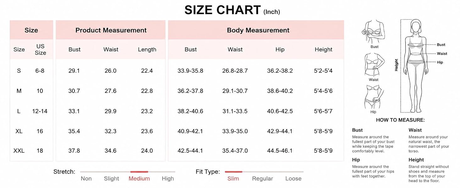 ODS5764 size chart