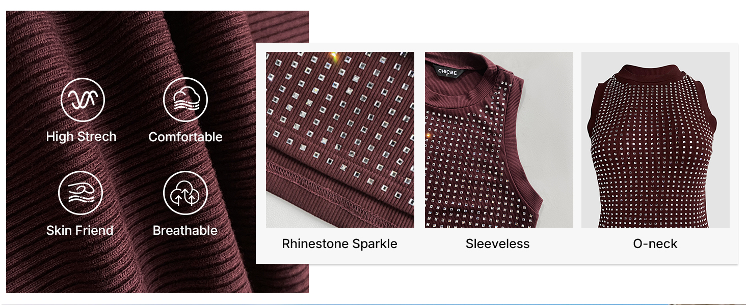 Rhinestone Sparkle Tank Top