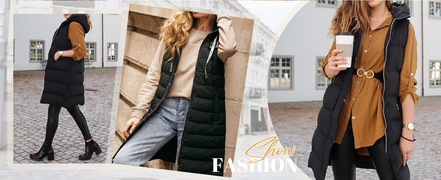 womens mid length vest coat