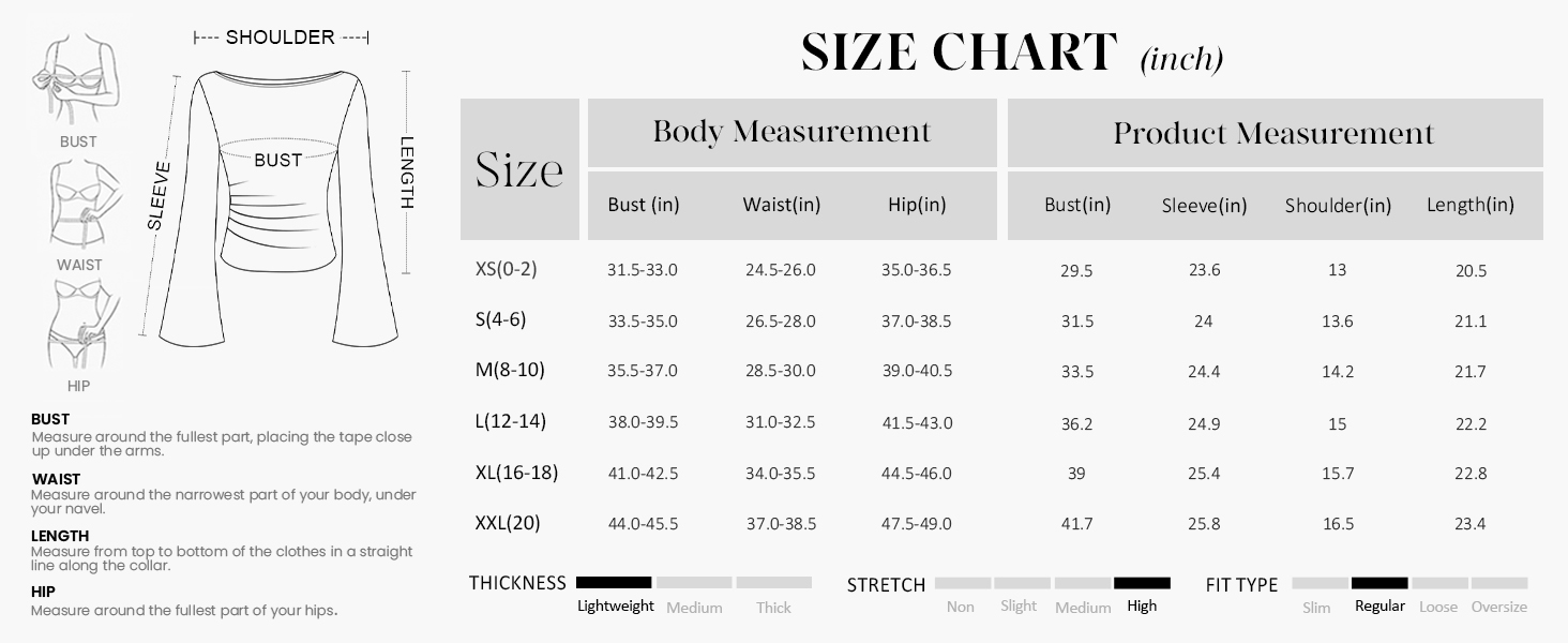 long sleeve shirts for women, basic tees for women, crop tops for women