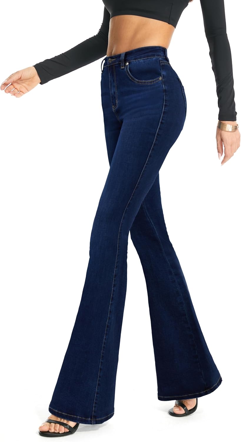 Women's Totally Shaping Curvy Stretchy Bootcut Flare Denim Jeans