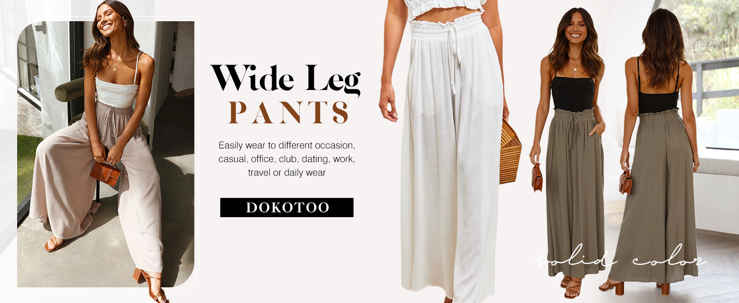 womens wide leg pants