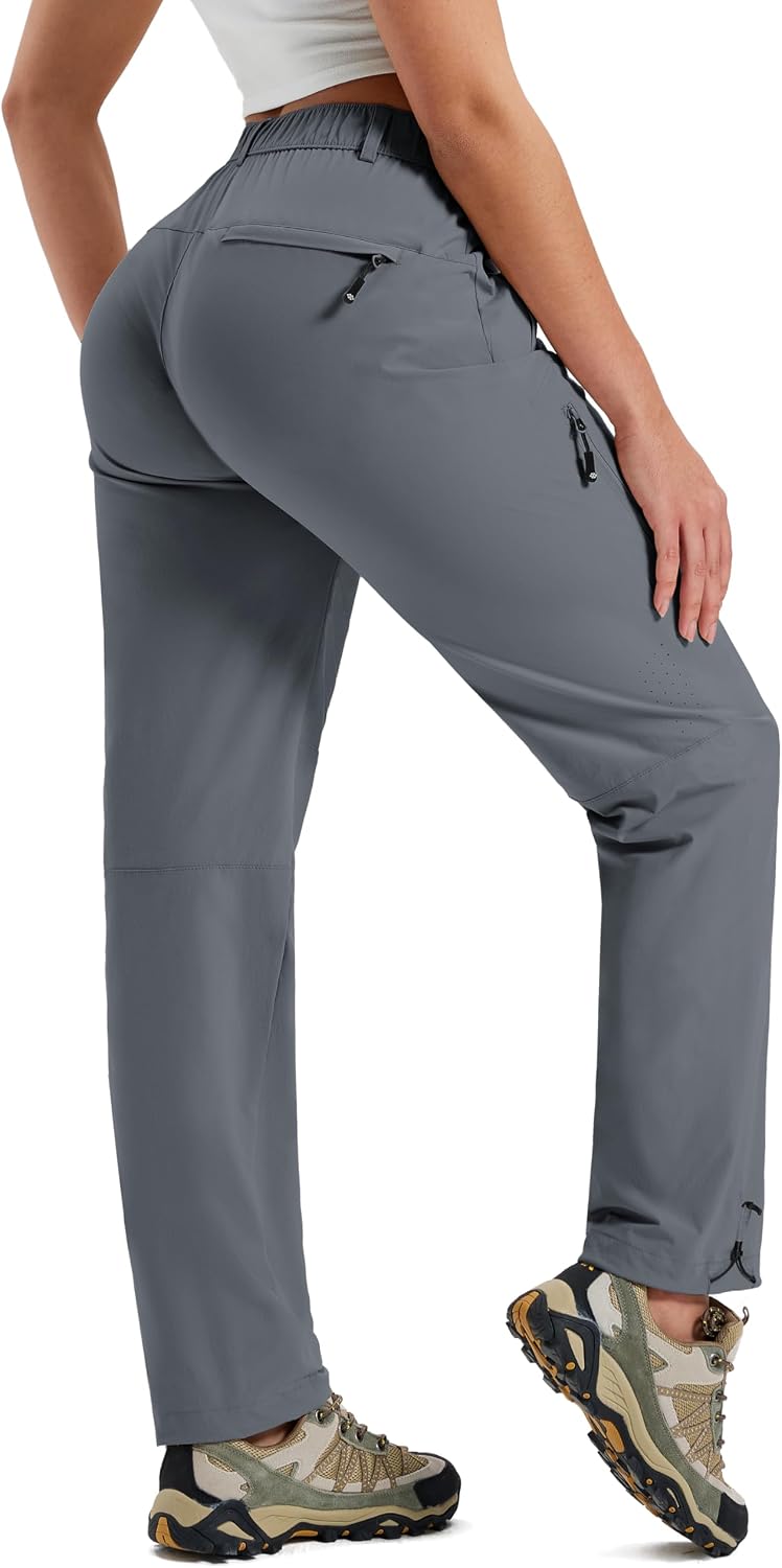 Women's Hiking Cargo Pants Lightweight Quick Dry UPF 50 Water Resistant Fishing Camping Travel Pant with 5 Pockets