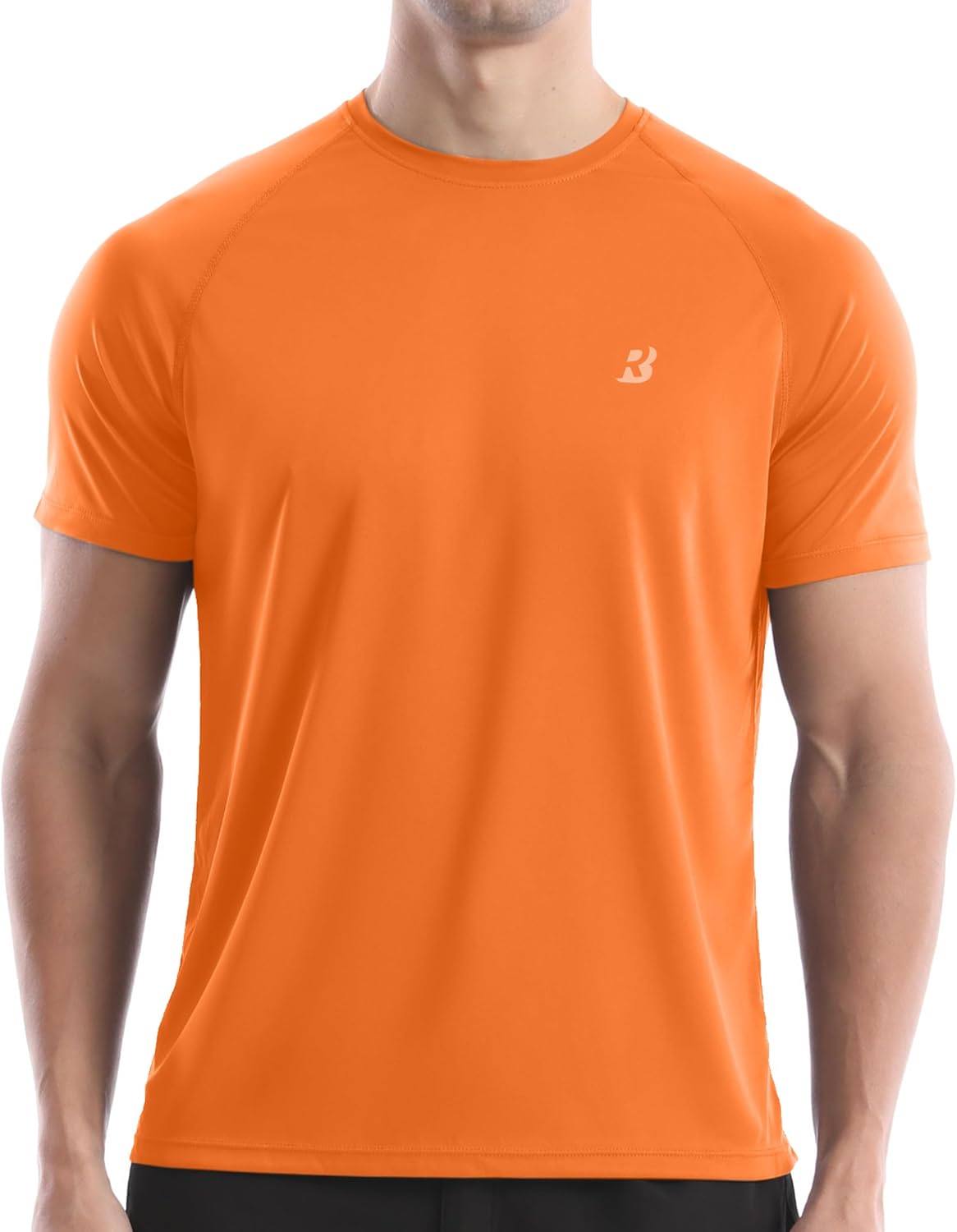Men's Rash Guard Short Sleeve, UPF 50+ UV Sun Protection Swim Shirts, Quick Dry Lightweight Water Surf Beach T-Shirt
